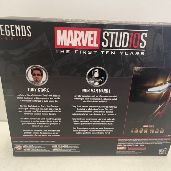 Marvel Studios Legends Series Hasbro Tony Stark & Iron Man Mark 1 Figure Set - Picture 2 of 2
